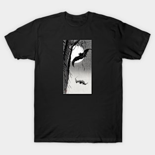 Bats under the full moon (1900-1936) by Ohara Koson (1877-1945) T-Shirt